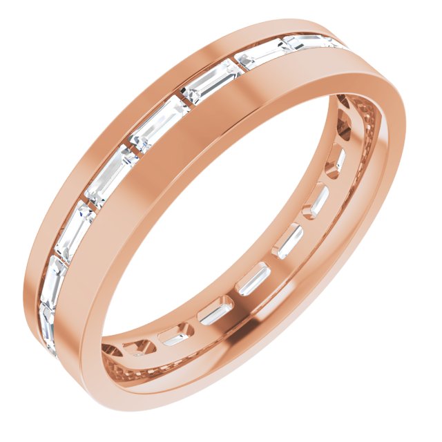 14K Rose 1 1/6 CTW Lab-Grown Diamond Band