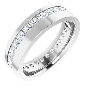 14K White 2 5/8 CTW Lab-Grown Diamond Band