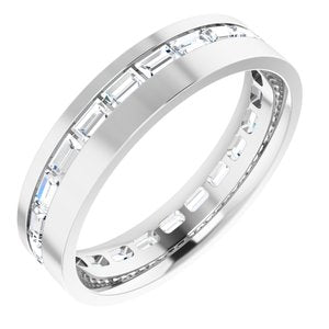 14K White 1 1/2 CTW Lab-Grown Diamond Band