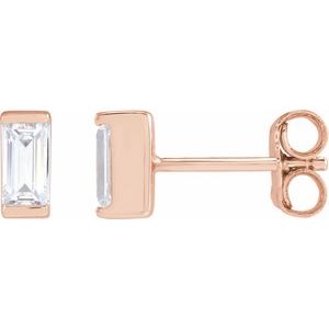 14K Rose 3/8 CTW Lab-Grown Diamond Earrings