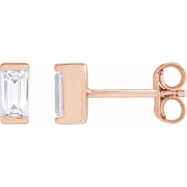 14K Rose 3/8 CTW Lab-Grown Diamond Earrings