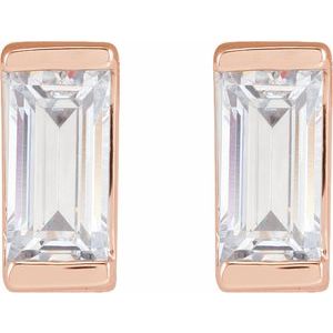 14K Rose 3/8 CTW Lab-Grown Diamond Earrings