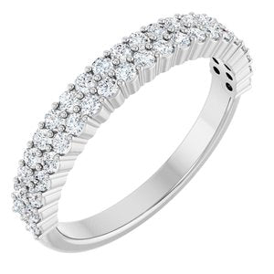 Platinum 1/2 CTW Lab-Grown Diamond Anniversary Band