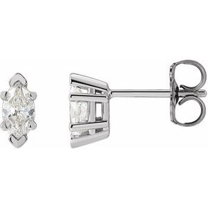 14K Rose 1/2 CTW Lab-Grown Diamond Earrings