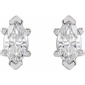 14K Yellow 3/8 CTW Lab-Grown Diamond Earrings