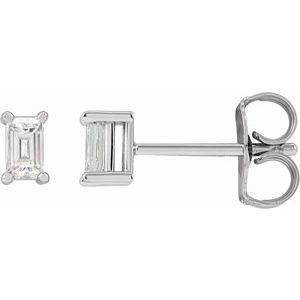 14K White 1/5 CTW Lab-Grown Diamond Stud Earrings