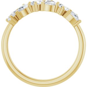 14K Yellow 7/8 CTW Lab-Grown Diamond Anniversary Band