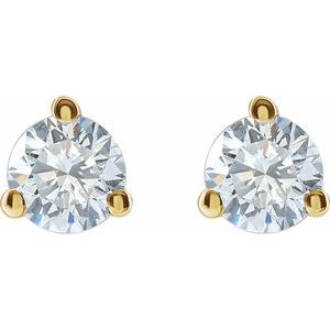 14K Yellow 1/5 CTW Lab-Grown Diamond Stud Earrings