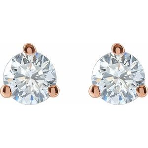 14K Rose 1/5 CTW Lab-Grown Diamond Stud Earrings