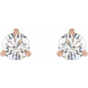 14K Rose 1/3 CTW Lab-Grown Diamond Stud Earrings
