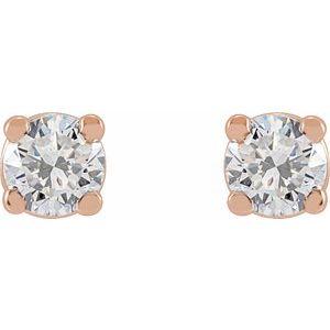 14K Rose 1/3 CTW Lab-Grown Diamond Stud Earrings