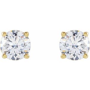 14K Yellow 1 1/4 CTW Lab-Grown Diamond Stud Earrings