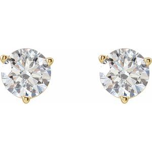 14K Yellow 1/2 CTW Lab-Grown Diamond Earrings