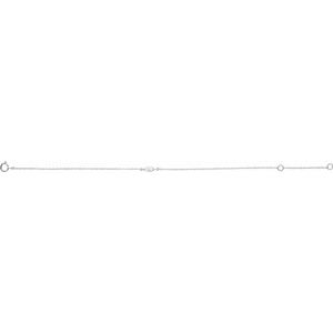 14K White 1/4 CT Lab-Grown Diamond 6 1/2-7 1/2" Bracelet