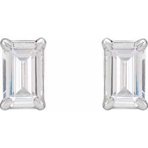 14K White 3/4 CTW Lab-Grown Diamond Earrings