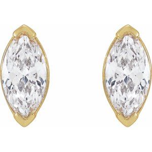 14K Yellow 1/2 CTW Lab-Grown Diamond Stud Earrings