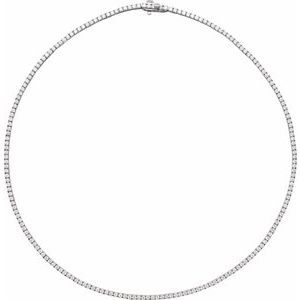 14K White 5 7/8 CTW Lab-Grown Diamond Line 16" Necklace