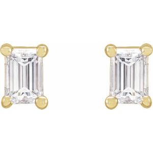 14K Yellow 1/6 CTW Lab-Grown Diamond Stud Earrings