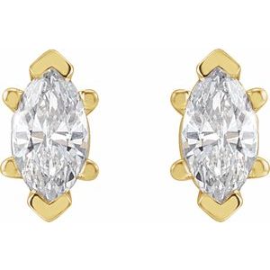 14K White 1/2 CTW Lab-Grown Diamond Earrings