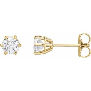 14K Yellow 3/4 CTW Lab-Grown Diamond Earrings