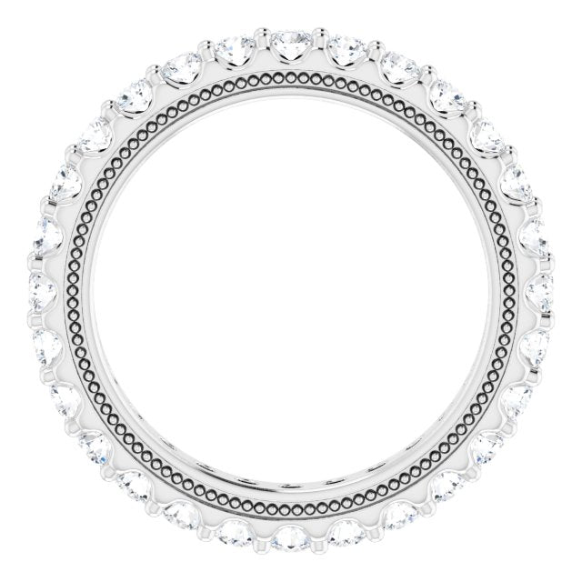 Platinum 7/8 CTW Lab-Grown Diamond Eternity Band Size 4.5