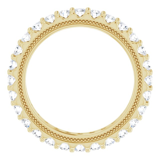 14K Yellow 7/8 CTW Lab-Grown Diamond Eternity Band Size 4.5