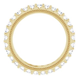 14K Yellow 7/8 CTW Lab-Grown Diamond Eternity Band Size 5