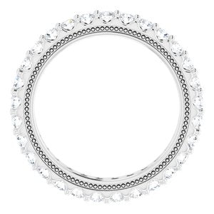 Platinum 7/8 CTW Lab-Grown Diamond Eternity Band Size 5