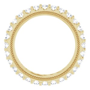 14K Yellow 7/8 CTW Lab-Grown Diamond Eternity Band Size 4