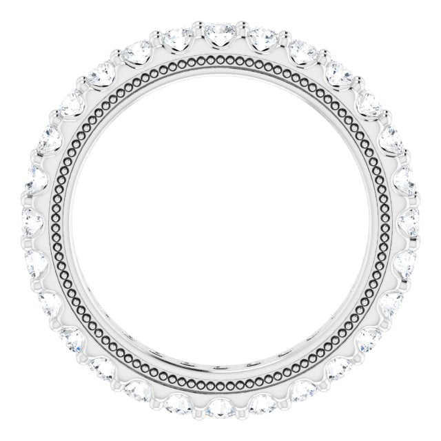 Platinum 7/8 CTW Lab-Grown Diamond Eternity Band Size 4
