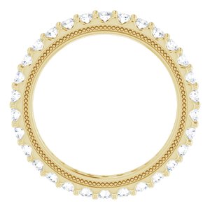 14K Yellow 9/10 CTW Lab-Grown Diamond Eternity Band Size 6