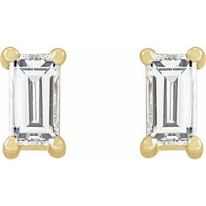14K Yellow 1/5 CTW Lab-Grown Diamond Stud Earrings