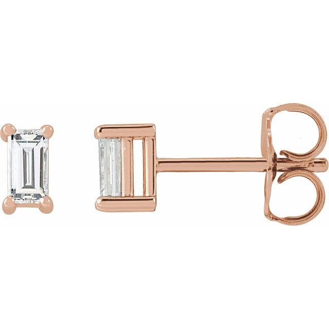 14K Rose 1/5 CTW Lab-Grown Diamond Stud Earrings