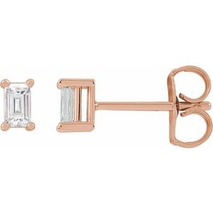 14K Rose 1/5 CTW Lab-Grown Diamond Stud Earrings