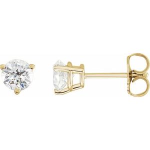 14K Yellow 3/4 CTW Lab-Grown Diamond Earrings