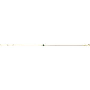 14K Yellow Lab-Grown Alexandrite 6 1/2-7 1/2" Bracelet