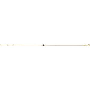 14K Yellow Lab-Grown Blue Sapphire 6 1/2-7 1/2" Bracelet