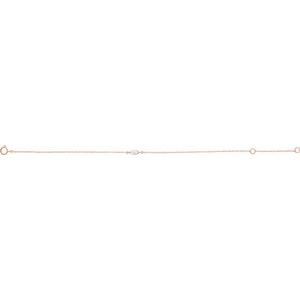 14K Rose 1/4 CT Lab-Grown Diamond 6 1/2-7 1/2" Bracelet