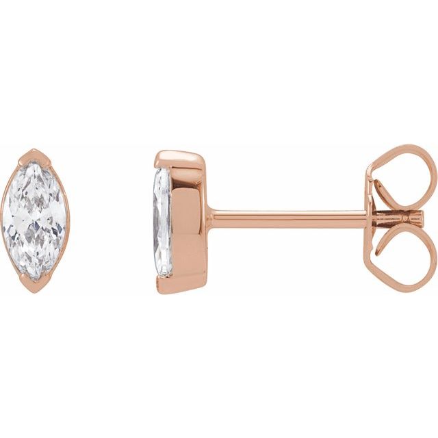 14K Rose 1/3 CTW Lab-Grown Diamond Stud Earrings