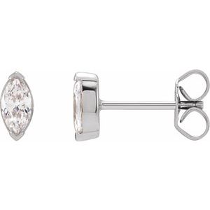 14K White 1/3 CTW Lab-Grown Diamond Stud Earrings