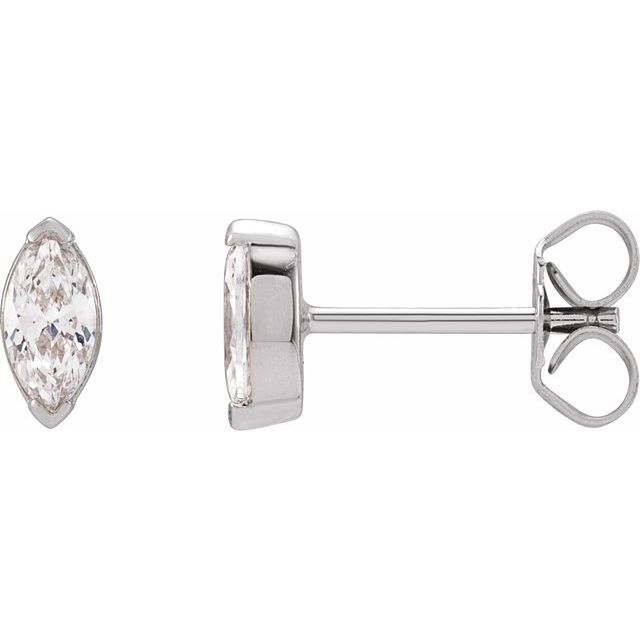 14K White 1/3 CTW Lab-Grown Diamond Stud Earrings