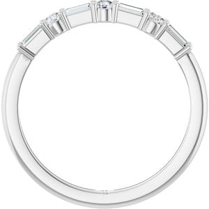Platinum 1/4 CTW Lab-Grown Diamond Anniversary Band