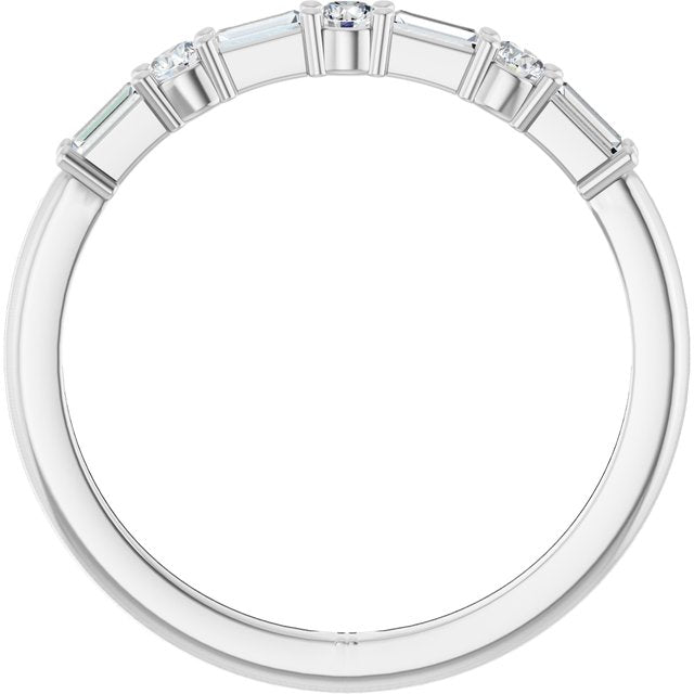 Platinum 1/4 CTW Lab-Grown Diamond Anniversary Band