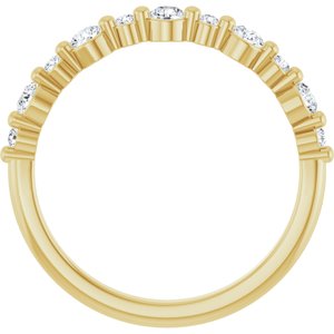 14K Yellow 3/8 CTW Lab-Grown Diamond Anniversary Band