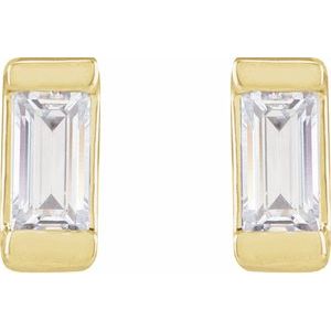 14K Yellow .08 CTW Lab-Grown Diamond Earrings