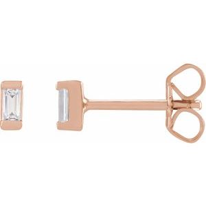14K Rose .08 CTW Lab-Grown Diamond Earrings