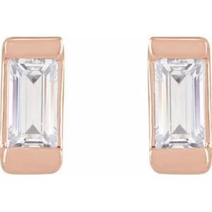 14K Rose .08 CTW Lab-Grown Diamond Earrings