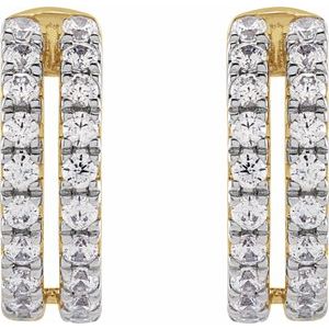 14K Yellow 1/2 CTW Lab-Grown Diamond Ear Cuff