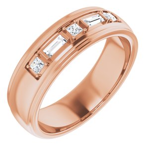 14K Rose 1/4 CTW Lab-Grown Diamond Band