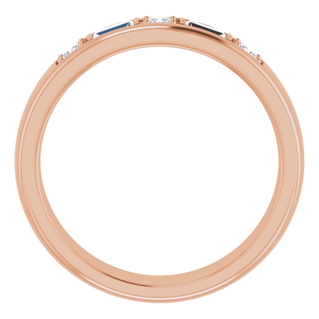 14K Rose 1/4 CTW Lab-Grown Diamond Band